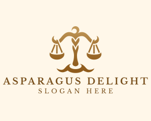 Elegant Justice Scale logo design