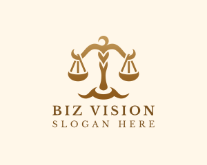 Elegant Justice Scale logo design