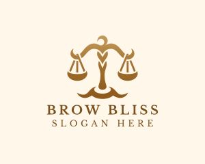 Elegant Justice Scale logo design