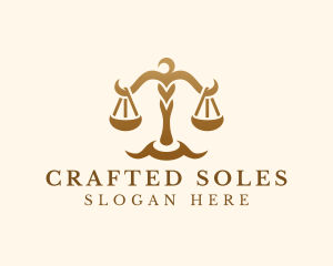 Elegant Justice Scale logo design