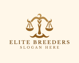 Elegant Justice Scale logo design