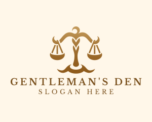 Elegant Justice Scale logo design