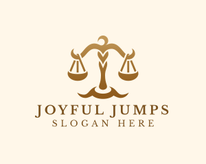 Elegant Justice Scale logo design