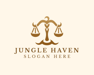 Elegant Justice Scale logo design