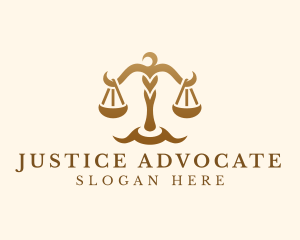 Prosecutor - Elegant Justice Scale logo design