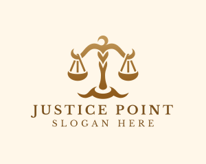 Judiciary - Elegant Justice Scale logo design