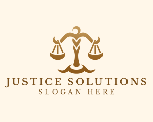 Judicial - Elegant Justice Scale logo design