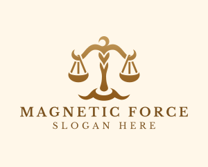 Elegant Justice Scale logo design