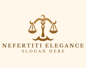 Elegant Justice Scale logo design