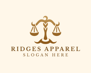 Elegant Justice Scale logo design