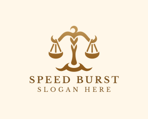 Elegant Justice Scale logo design