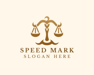 Elegant Justice Scale logo design