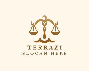 Elegant Justice Scale logo design