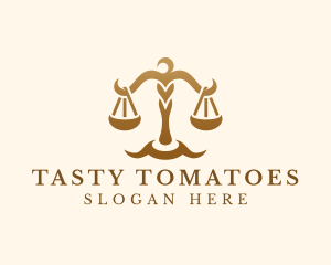 Elegant Justice Scale logo design