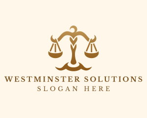 Elegant Justice Scale logo design