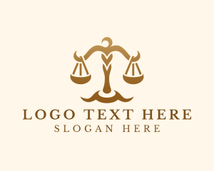 Court - Elegant Justice Scale logo design