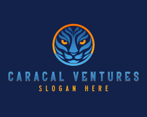 Blue Tiger Cat logo design