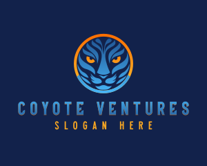 Blue Tiger Cat logo design