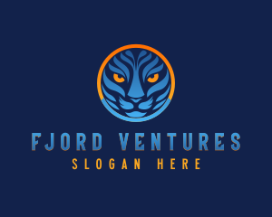 Blue Tiger Cat logo design