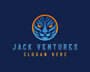 Blue Tiger Cat logo design