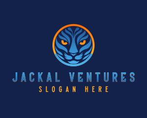 Blue Tiger Cat logo design