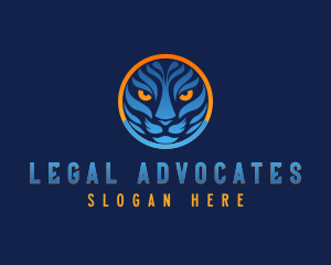 Blue Tiger Cat logo design