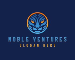 Blue Tiger Cat logo design