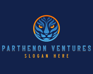 Blue Tiger Cat logo design