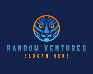 Blue Tiger Cat logo design