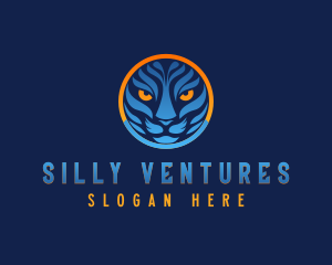 Blue Tiger Cat logo design