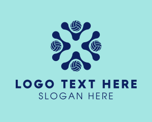 League - Volleyball Sports Club logo design