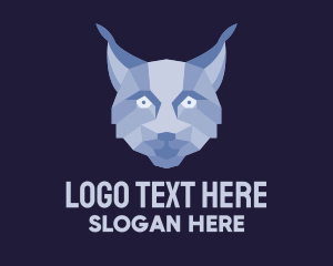 Lynx - Geometric Fox Face logo design