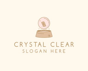Crystal - Tarot Energy Crystal Ball logo design