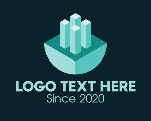 Corporation - 3D Urban Planning logo design
