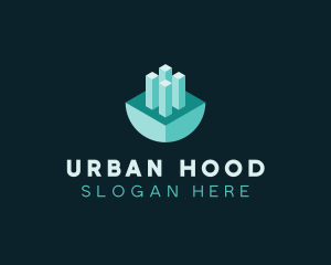 3D Urban Planning logo design