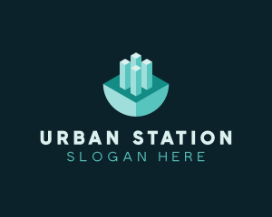 3D Urban Planning logo design