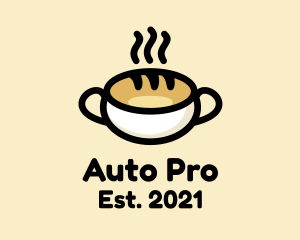 Americano - Hot Coffee Bread logo design