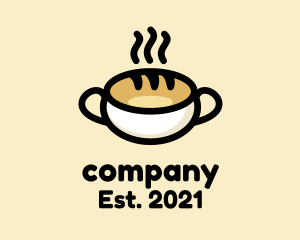 Baker - Hot Coffee Bread logo design