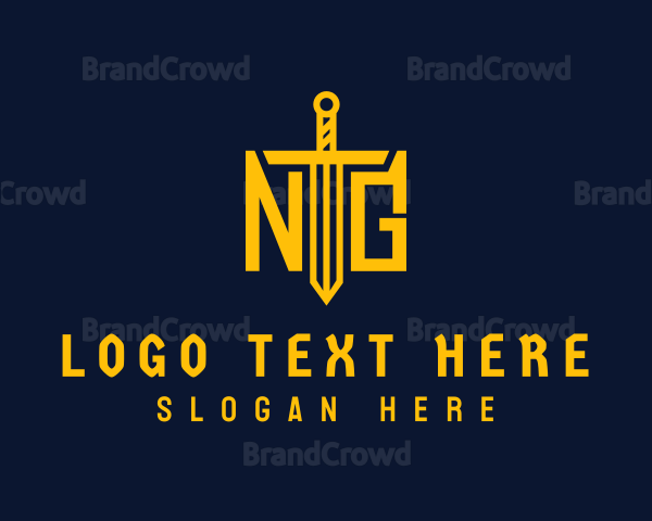 Sword Warrior Letter NG Logo