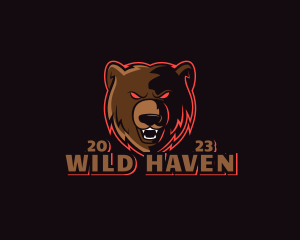 Wild Bear Animal logo design