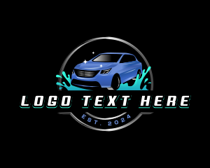 Auto - Car Wash Clean Detailing logo design