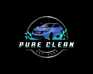 Car Wash Clean Detailing logo design