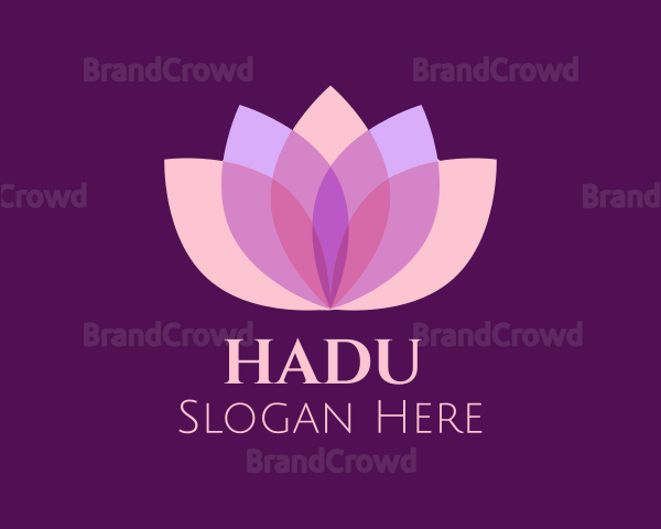 Feminine Lotus Flower Spa Logo