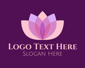 Lifestyle - Feminine Lotus Flower Spa logo design