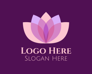 Scent - Feminine Lotus Flower Spa logo design