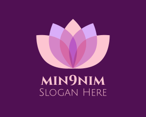 Therapy - Feminine Lotus Flower Spa logo design