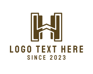 Carpenter - Letter H House logo design