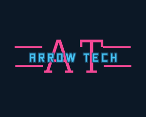 Neon Programmer Technology logo design