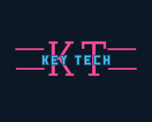 Neon Programmer Technology logo design