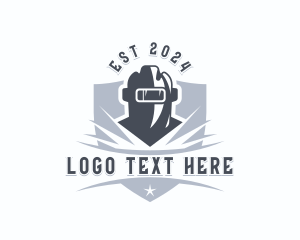 Industrial - Steelworks Welding Shield logo design